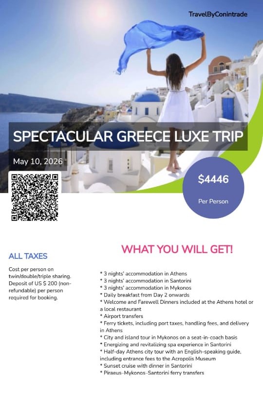 Spectacular Greece Luxe Trip